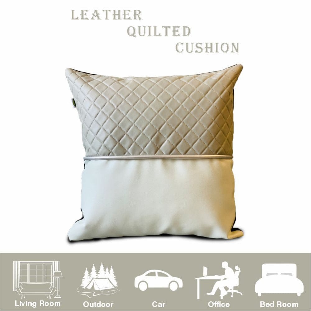 Leather Quilted Cushion - Relaxsit
