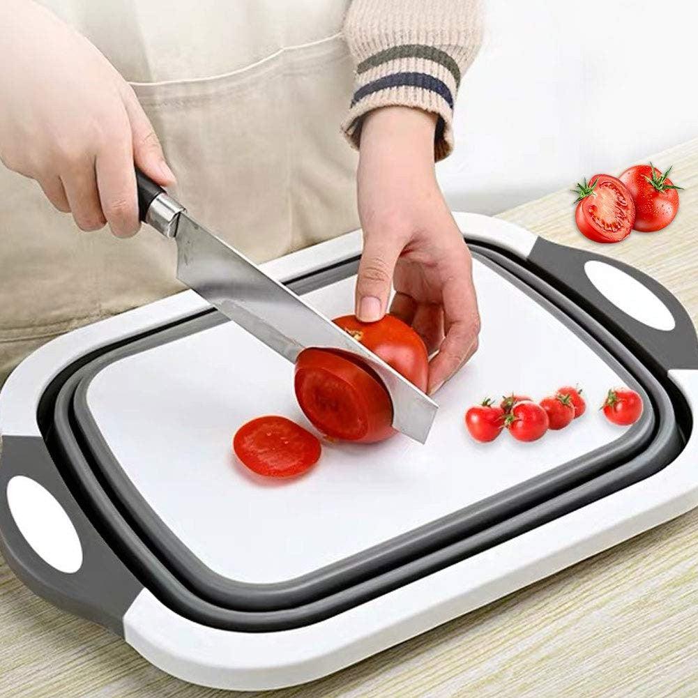 Foldable Cutting Board for light work  Space Saving 3 in 1 Multifunction Storage -