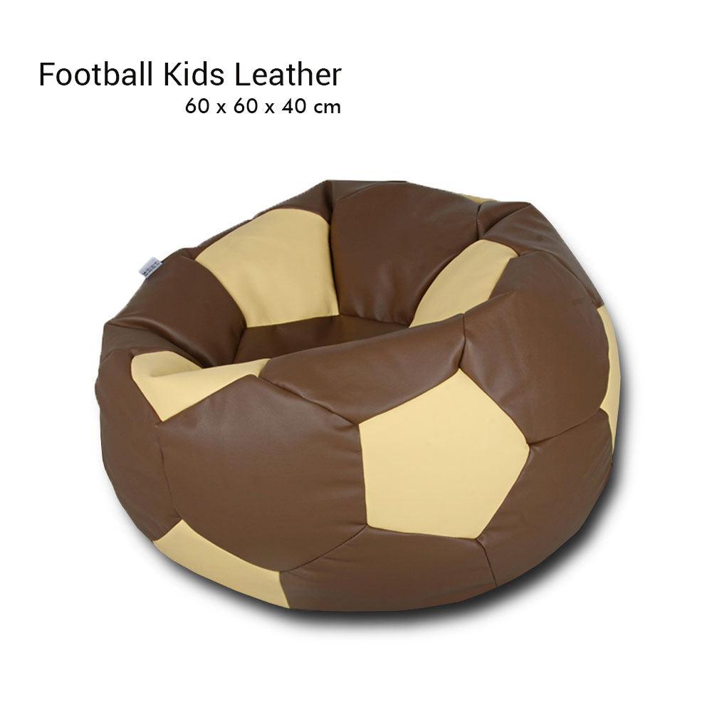 Kids Leather Football Bean Bag Chair - ideal below 10years age -