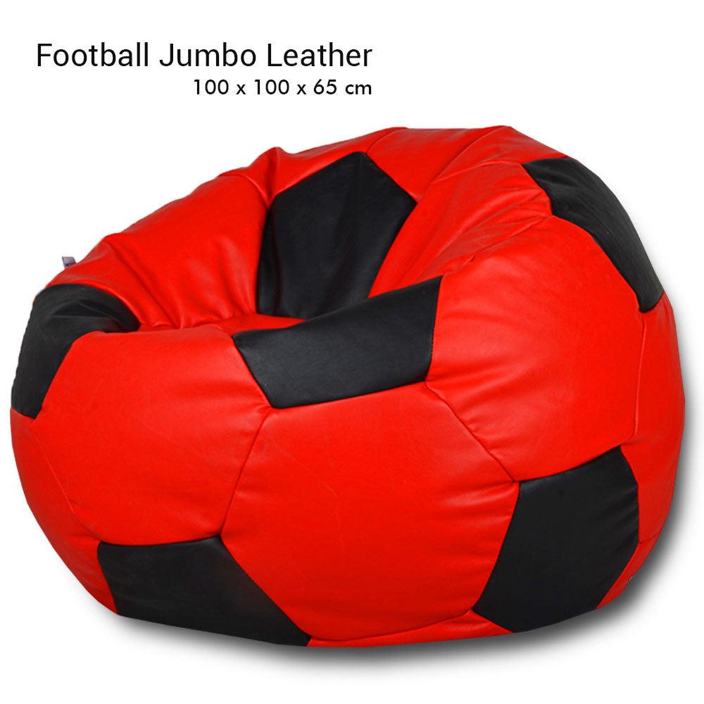 Jumbo XXL Leather Football Bean Bag -  - Relaxsit