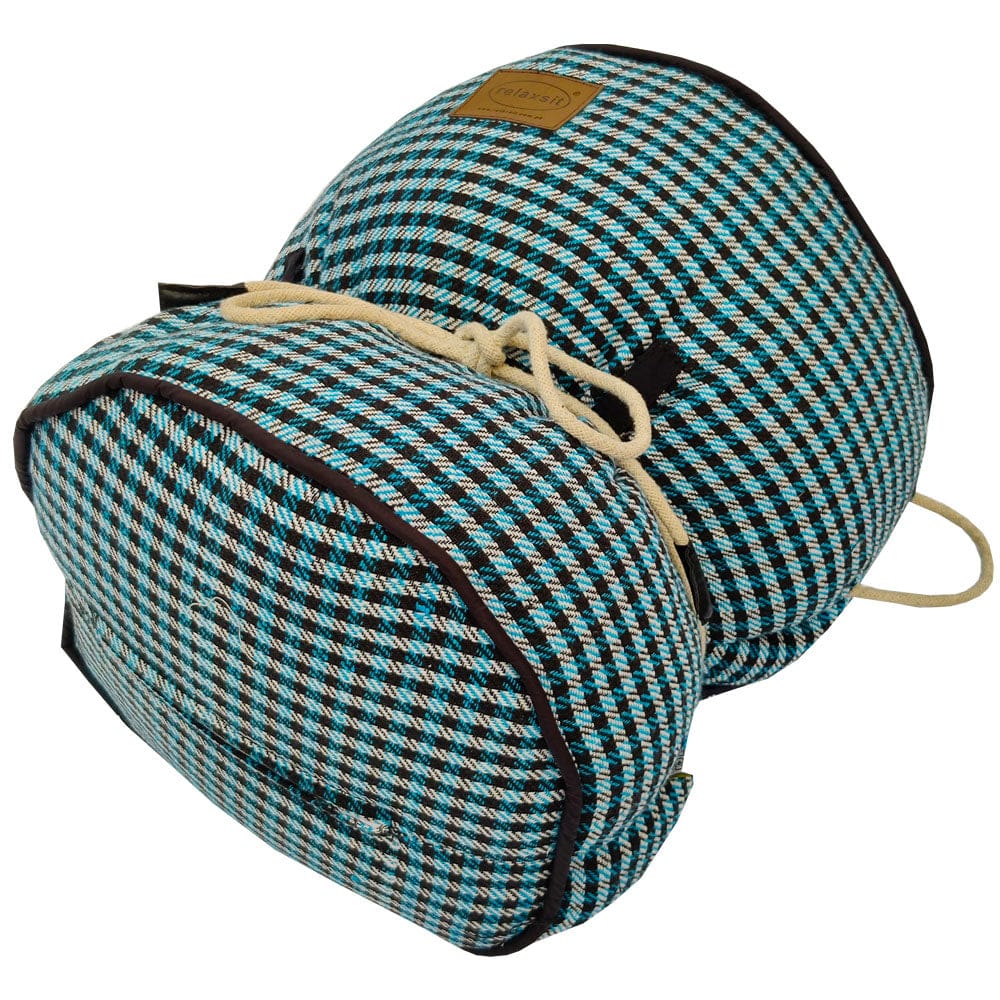 Jacquard Fabric Bean Bag Ottoman Stool - Relaxsit