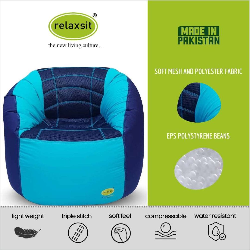 Relaxsit Bean Bag Sports Chair – Queen Sized Bean Bag Sofa - Relaxsit