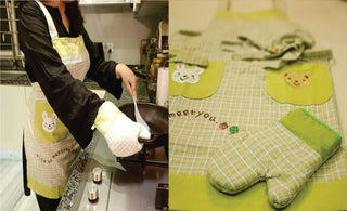 Oven Gloves, Cap & Apron Set