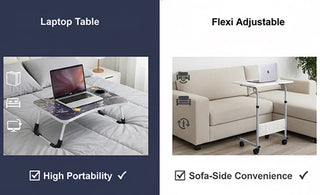 Flexi C Table vs Laptop Table