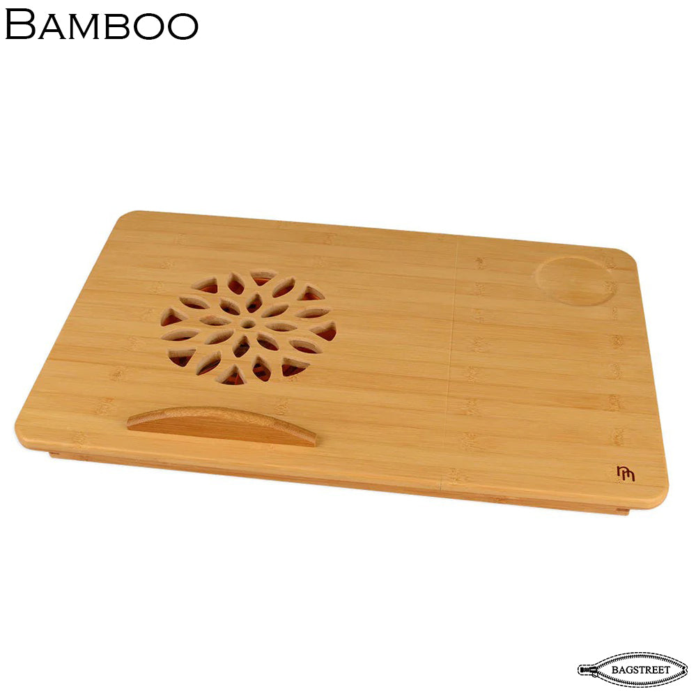 Relaxsit Laptop Desk for Bed, Bamboo Laptop Desk Single Flower Only 13.5"