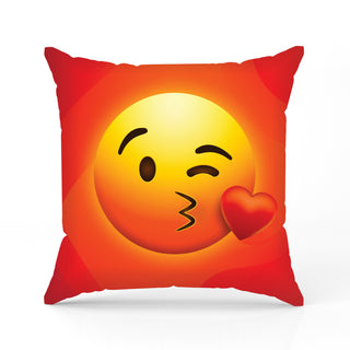 Relaxsit Emoji 3D lycra printed cushions Soft Pillows Stuffed Cushions Home Decor Pillows 14 x 14" single double and pack of 4.