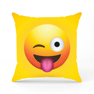 Relaxsit Emoji 3D lycra printed cushions Soft Pillows Stuffed Cushions Home Decor Pillows 14 x 14" single double and pack of 4.