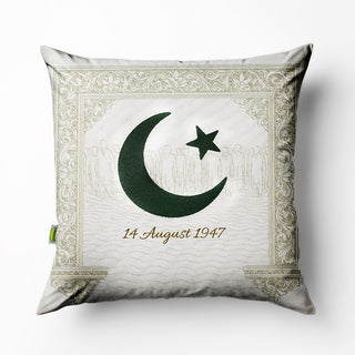 Relaxsit Azadi Printed Cushions – Pakistan Independence Day Decor | Patriotic Sofa Pillows 17"x17"