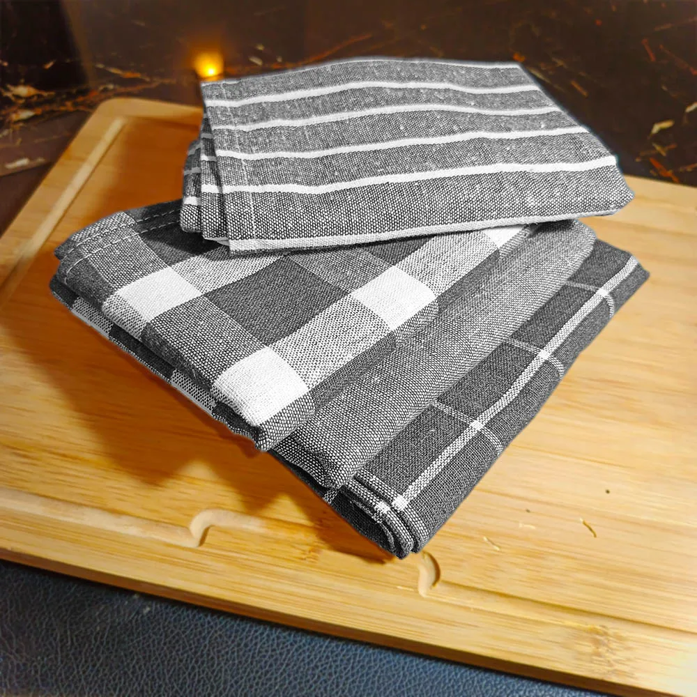 relaxsit Woven Kitchen Dishtowel , kitchen napkin, kitchen Towel 21 x 28", Set of 4 Export Quality