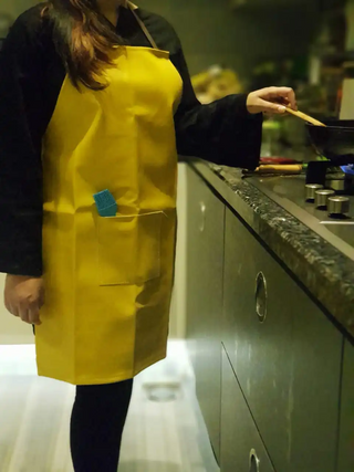 Apron PU Artificial LeatherWaterproof Apron kitchen apron