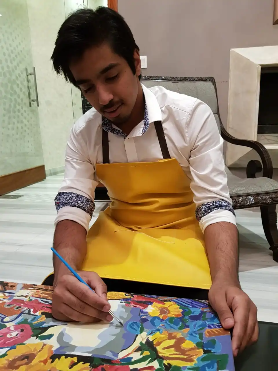 Apron PU Leather / Canvas Waterproof Apron kitchen