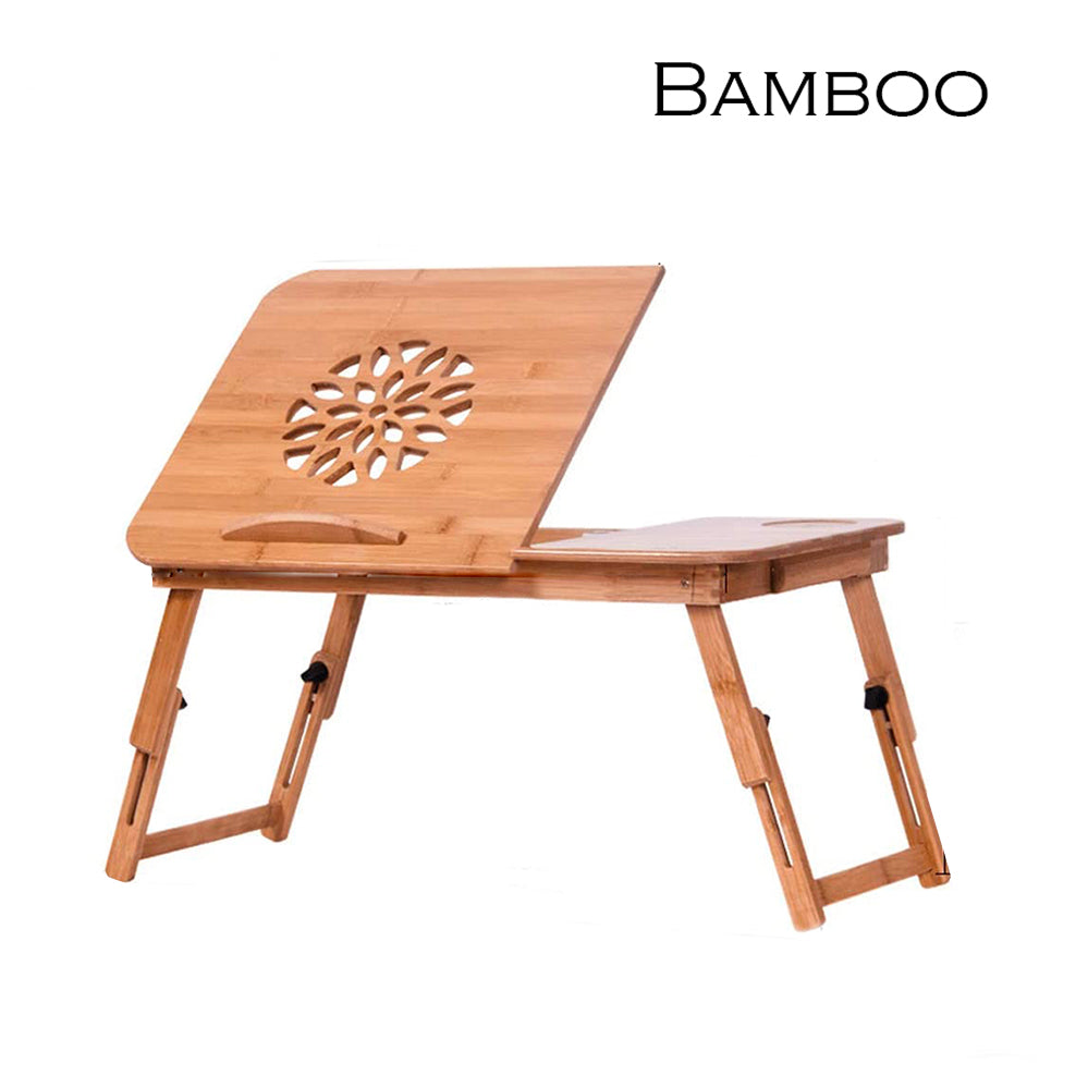 Relaxsit Laptop Desk for Bed, Bamboo Laptop Desk Single Flower Only 13.5"