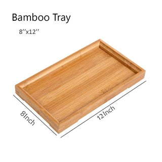 Bamboo Wood Serving Tray Tea Coffee Food Platter