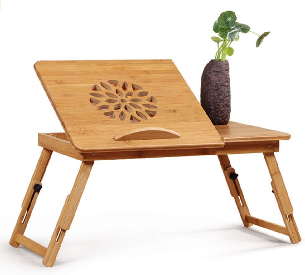 Relaxsit Laptop Desk for Bed, Bamboo Laptop Desk Single Flower Only 13.5"