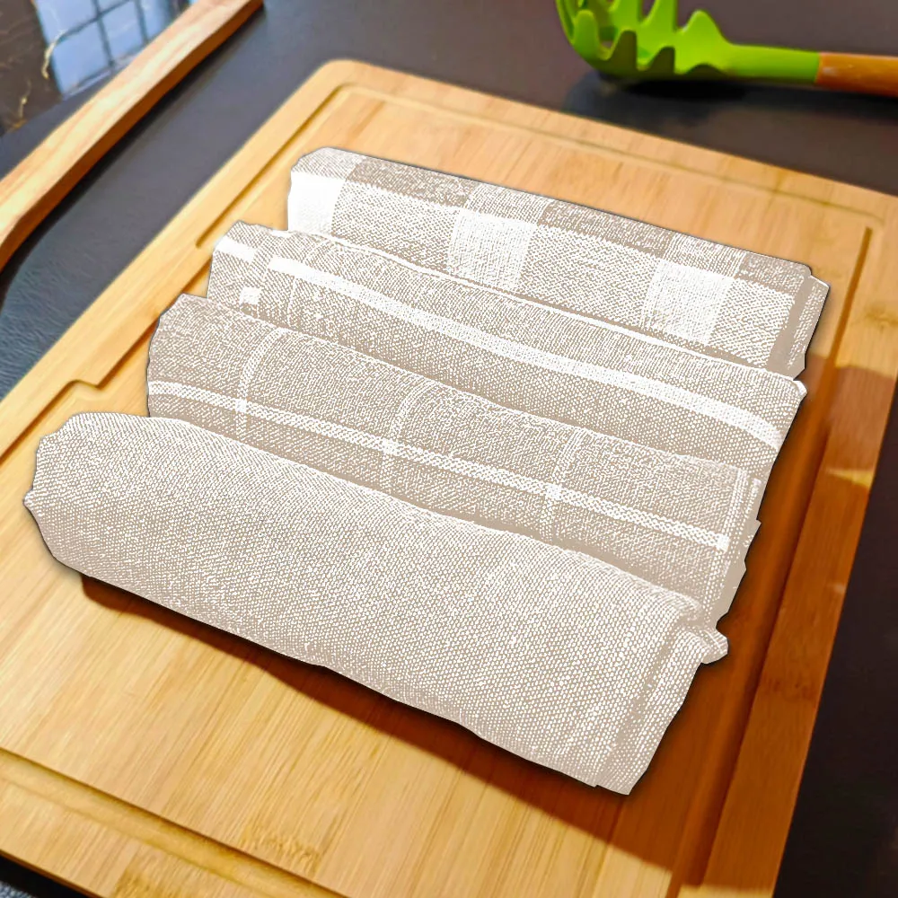 relaxsit Woven Kitchen Dishtowel , kitchen napkin, kitchen Towel 21 x 28", Set of 4 Export Quality