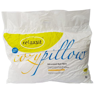 Relaxsit  Premium Quality Ball Fiber Pillow Standard Size,  Single, pack of 2 and Pack of 4 - White filled