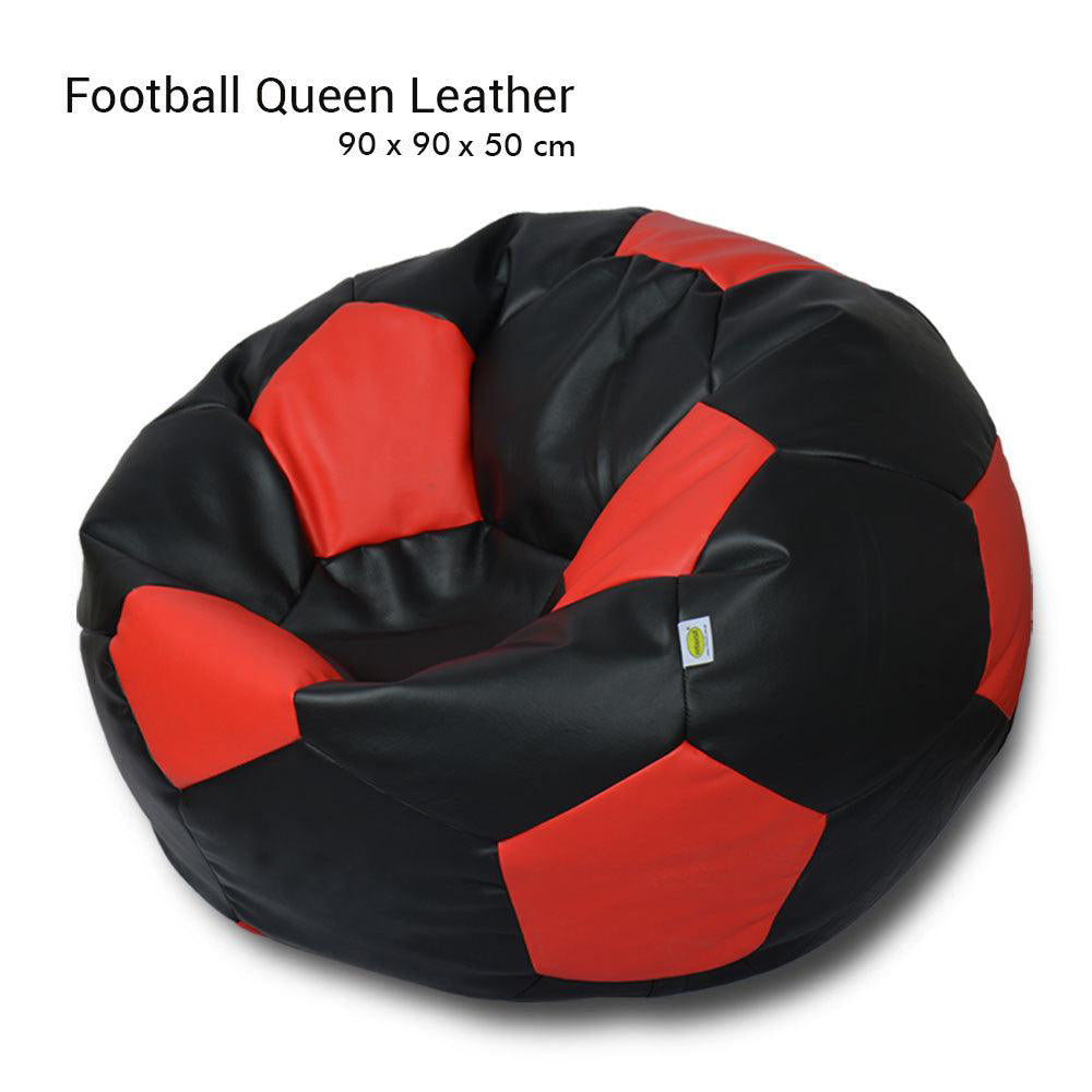 Queen Size Football Leather Bean Bag - Relaxsit