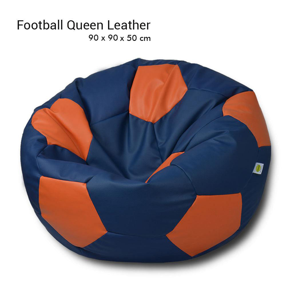 Queen Size Football Leather Bean Bag - Relaxsit