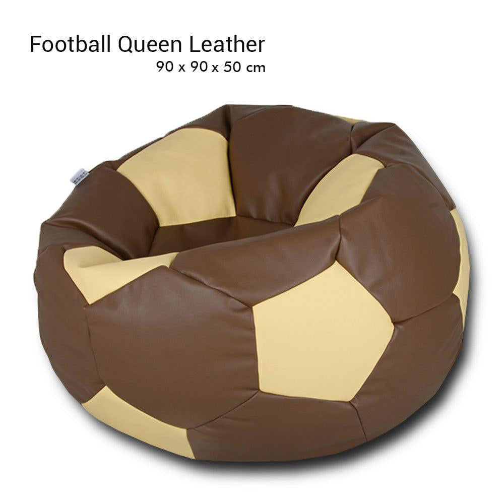 Queen Size Football Leather Bean Bag - Relaxsit