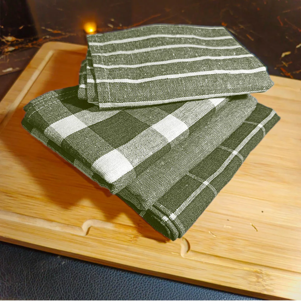 relaxsit Woven Kitchen Dishtowel , kitchen napkin, kitchen Towel 21 x 28", Set of 4 Export Quality