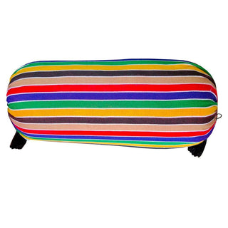 Relaxsit Traditional Round Pillow ,  Side Pillow,  Gao pillow , Hand loomed special acrylic fabric  12 x 24"