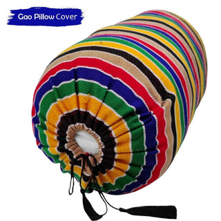 Relaxsit Traditional Round Pillow ,  Side Pillow,  Gao pillow , Hand loomed special acrylic fabric  12 x 24"