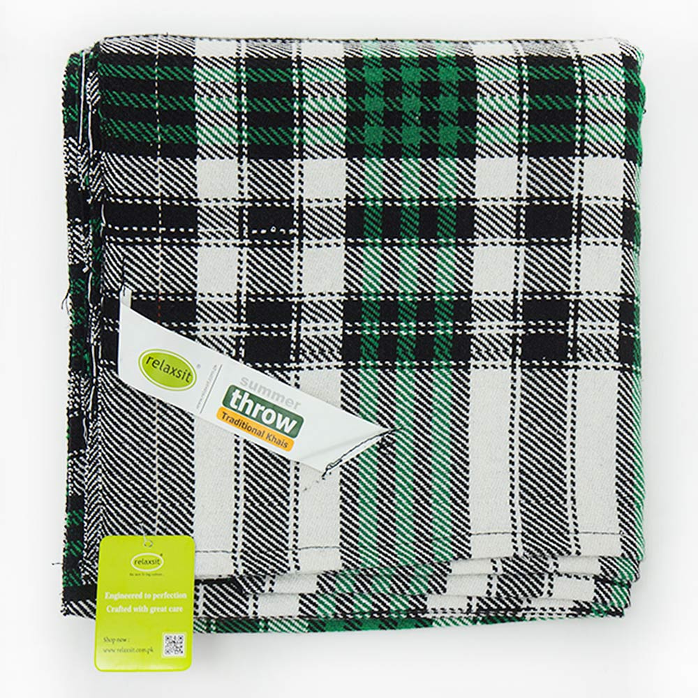 Cotton Summer Throw Kasuri khais Bed Throw Travel Blanket