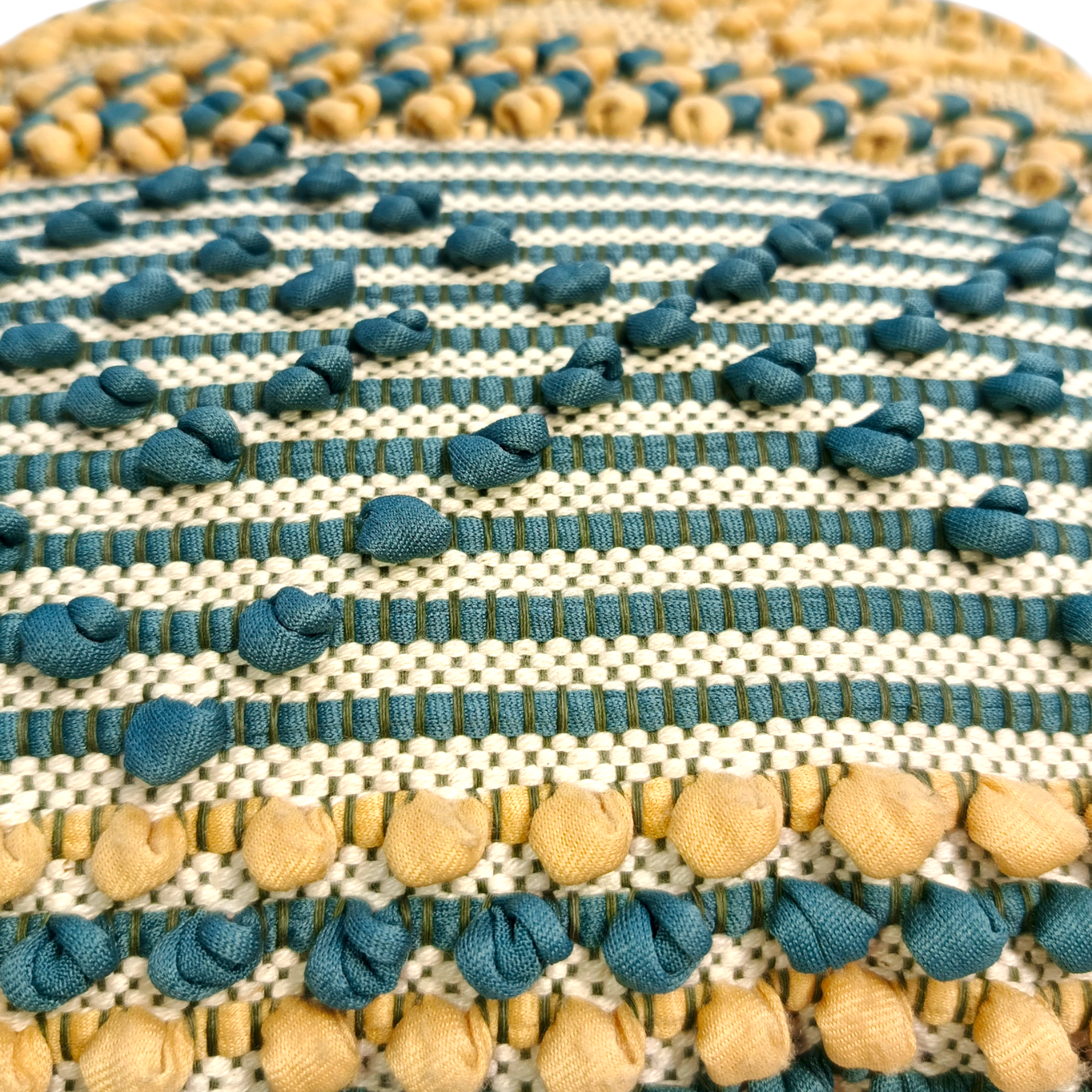Bunti Handmade Multicolor Cushion Cover, Dimension 17x17