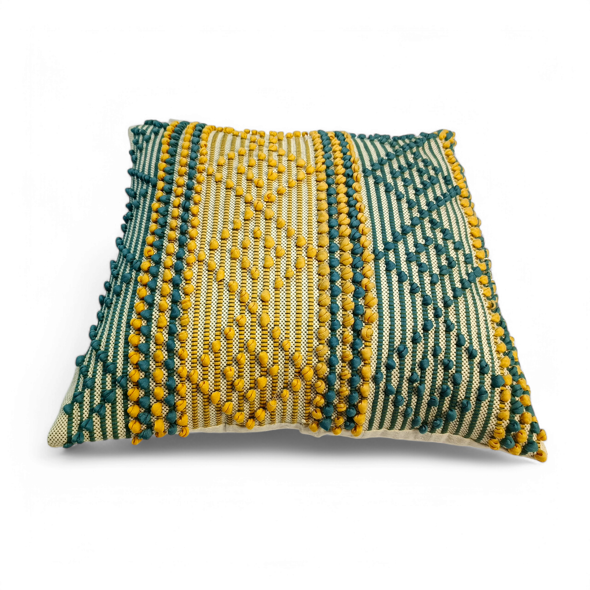 Bunti Handmade Multicolor Cushion Cover, Dimension 17x17
