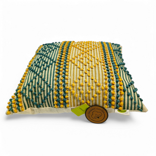 Relaxsit premium Buntti Handmade Cushion   Hand Looms work Cover, Filled, (Set Of 2)  Dimension 17x17