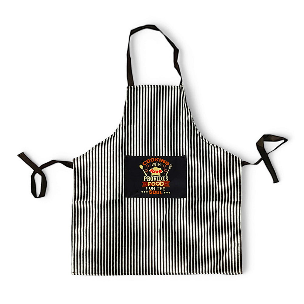 "Stylish Sleeveless Printed Kitchen Fabric Apron for Women – Comfort & Elegance in Cooking!"