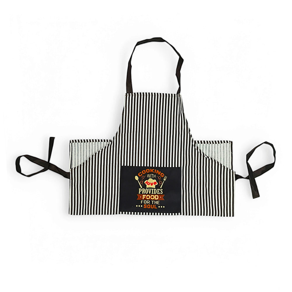 "Stylish Sleeveless Printed Kitchen Fabric Apron for Women – Comfort & Elegance in Cooking!"