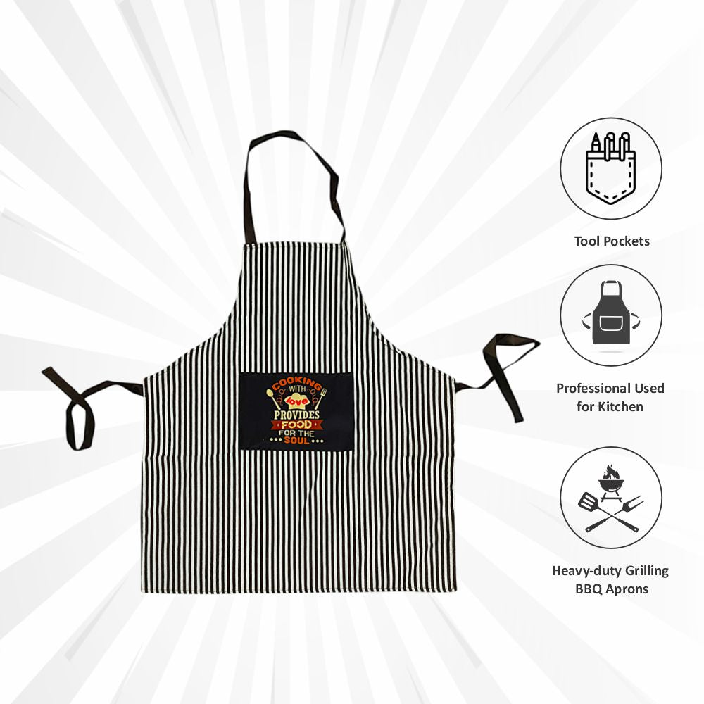 "Stylish Sleeveless Printed Kitchen Fabric Apron for Women – Comfort & Elegance in Cooking!"