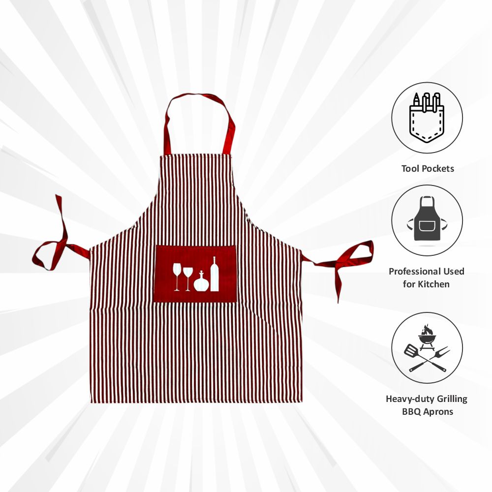 "Stylish Sleeveless Printed Kitchen Fabric Apron for Women – Comfort & Elegance in Cooking!"
