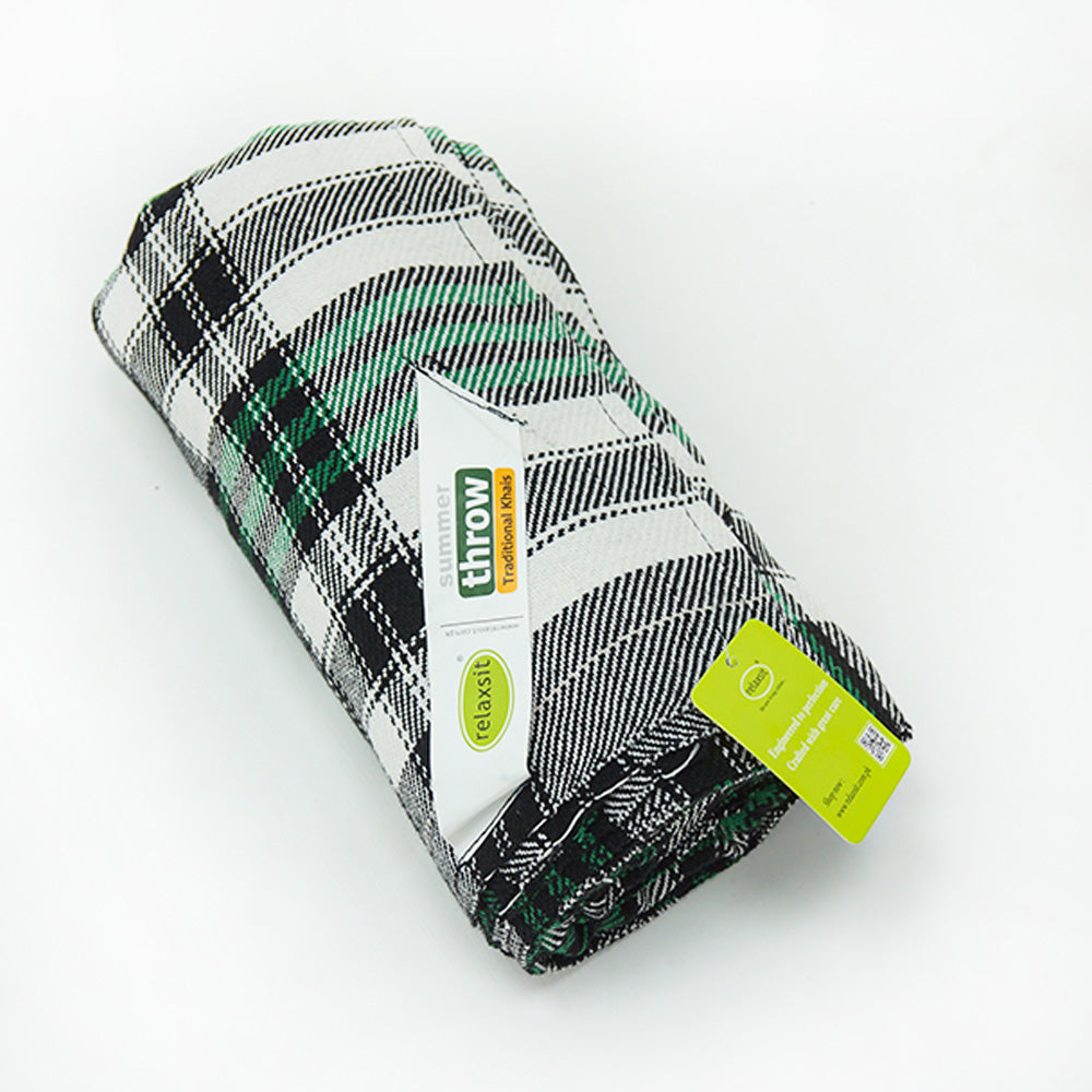 Cotton Summer Throw Kasuri khais Bed Throw Travel Blanket
