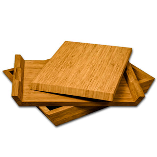 Set of 3, Wooden Tray Set Chopping Board Cutting Board 