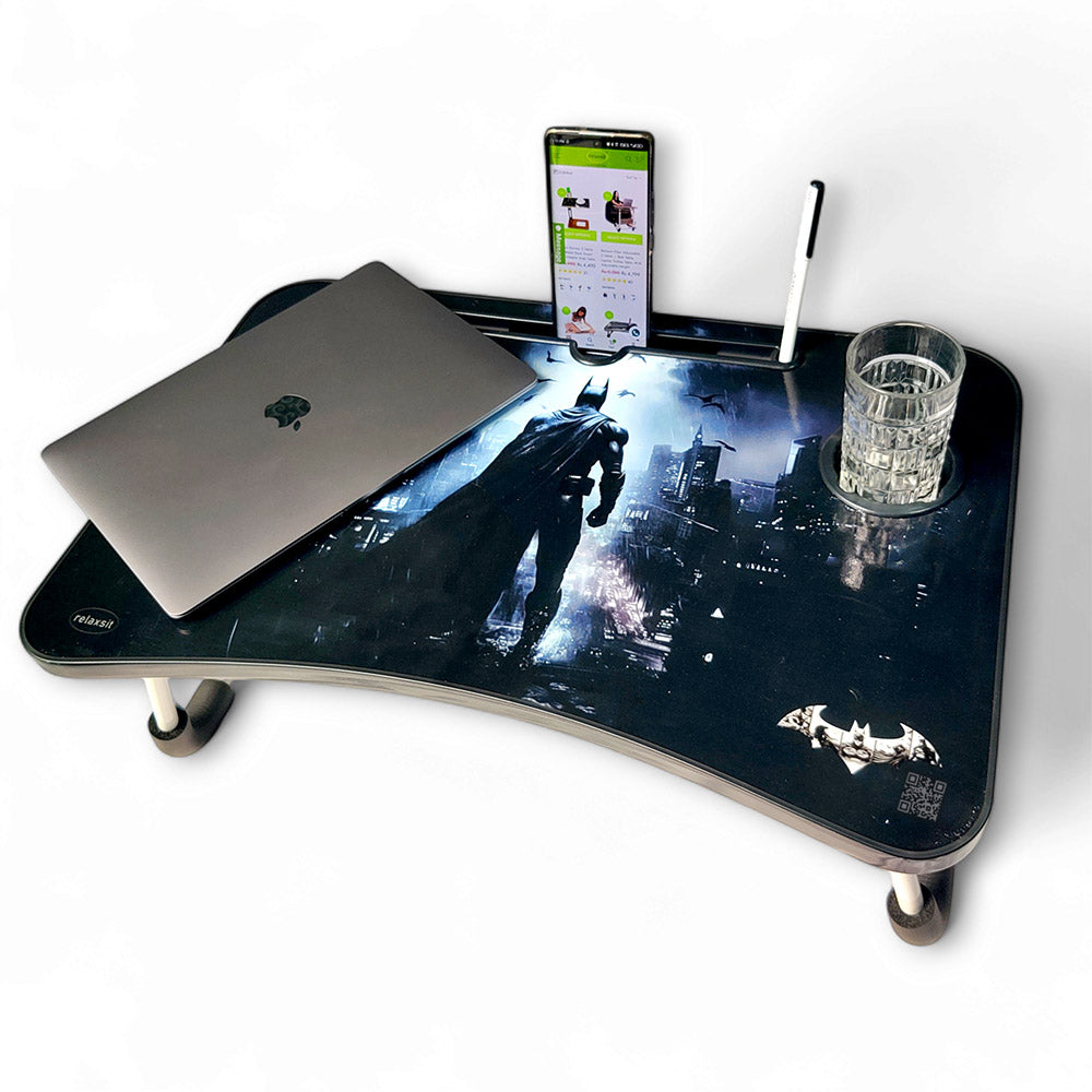 Relaxsit Bedpro Max / Printed Foldable Table Computer Table Floor table Laptop table Drawing desk Bed Table Foldable Table Notebook Stand Reading Holder Breakfast Serving Bed Tray with Tablet Slots 40 x 60 cm or 16 x 24"