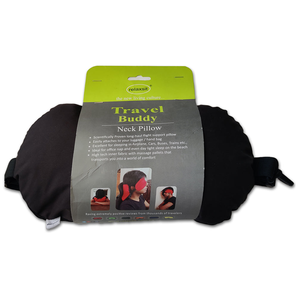 Travel Buddy Neck Pillow With Eye Mask 2 In 