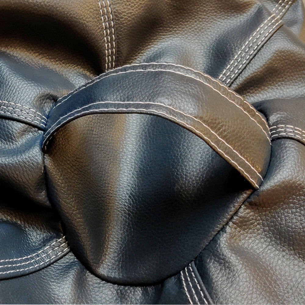 Relaxsit Puffy Leather Bean Bag – Versatile Comfy Bean Bag for Lounge and Bedroom – Water-Repellant Dim. 110x80cm - Relaxsit