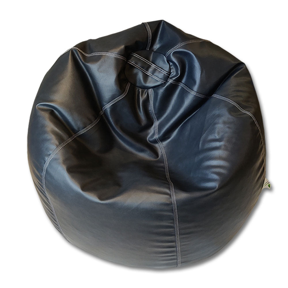 Relaxsit Puffy Leather Bean Bag – Versatile Comfy Bean Bag for Lounge and Bedroom – Water-Repellant Dim. 110x80cm - Relaxsit