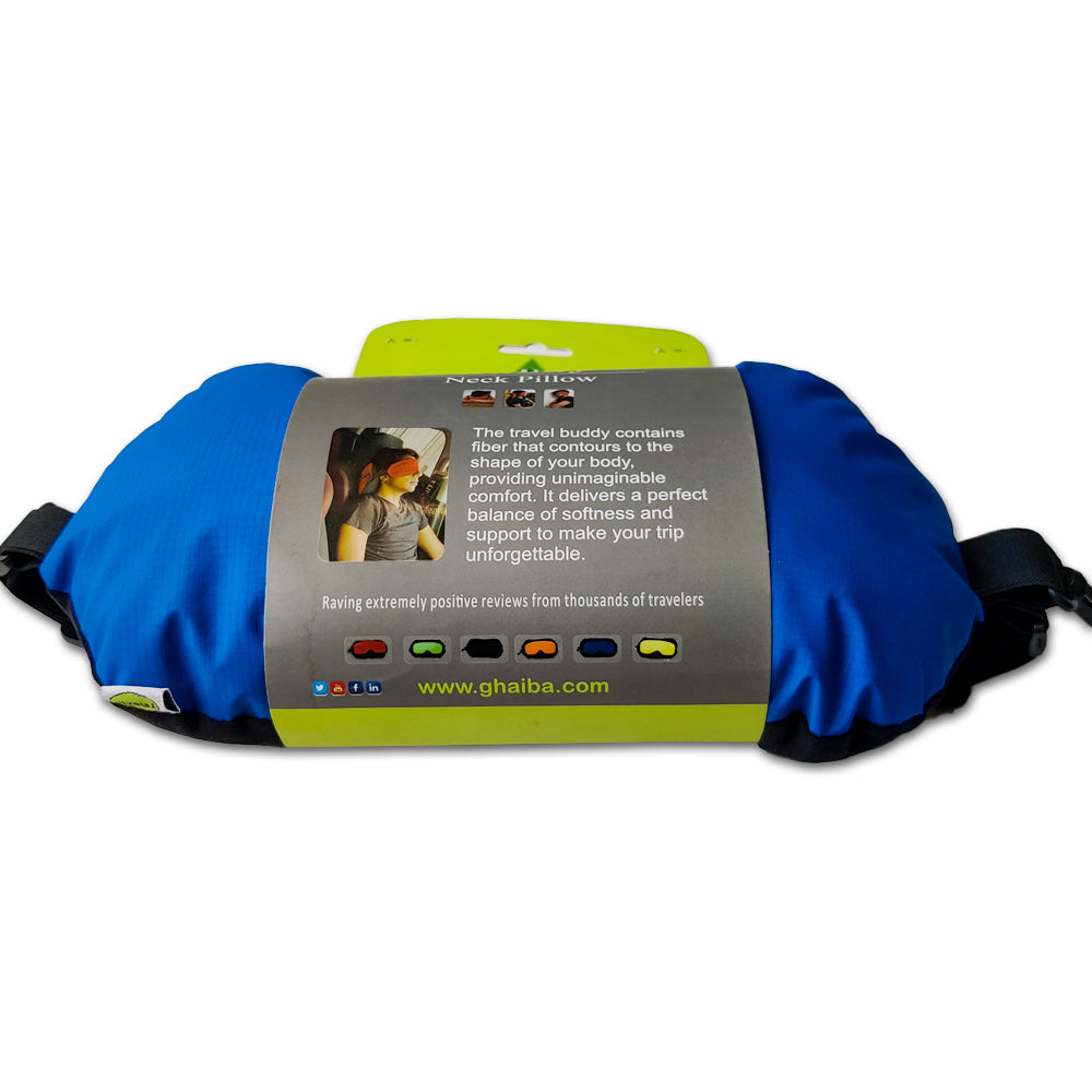 Travel Buddy Neck Pillow With Eye Mask 2 In 