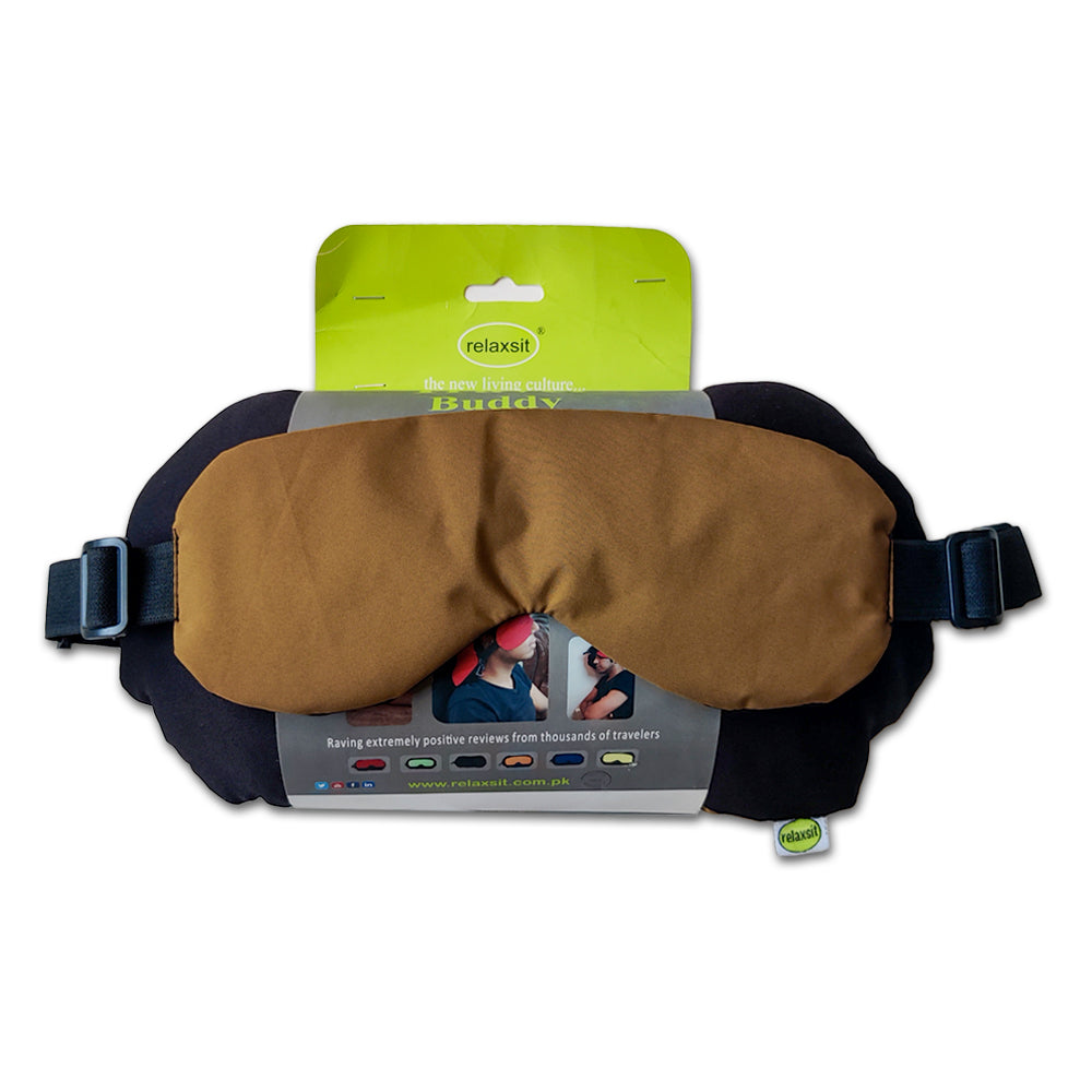 Travel Buddy Neck Pillow With Eye Mask 2 In 