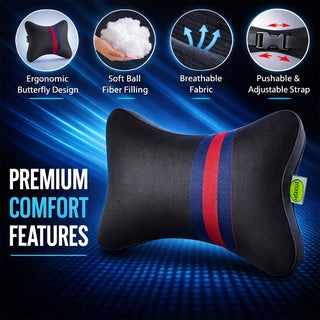 Relaxsit Butterfly Shape Car Pillow, Soft Travel Car Headrest Cushion, Comfortable  Neck Rest