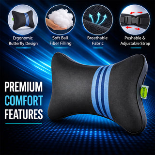 Relaxsit Butterfly Shape Car Pillow, Soft Travel Car Headrest Cushion, Comfortable  Neck Rest