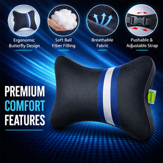 Relaxsit Butterfly Shape Car Pillow, Soft Travel Car Headrest Cushion, Comfortable  Neck Rest