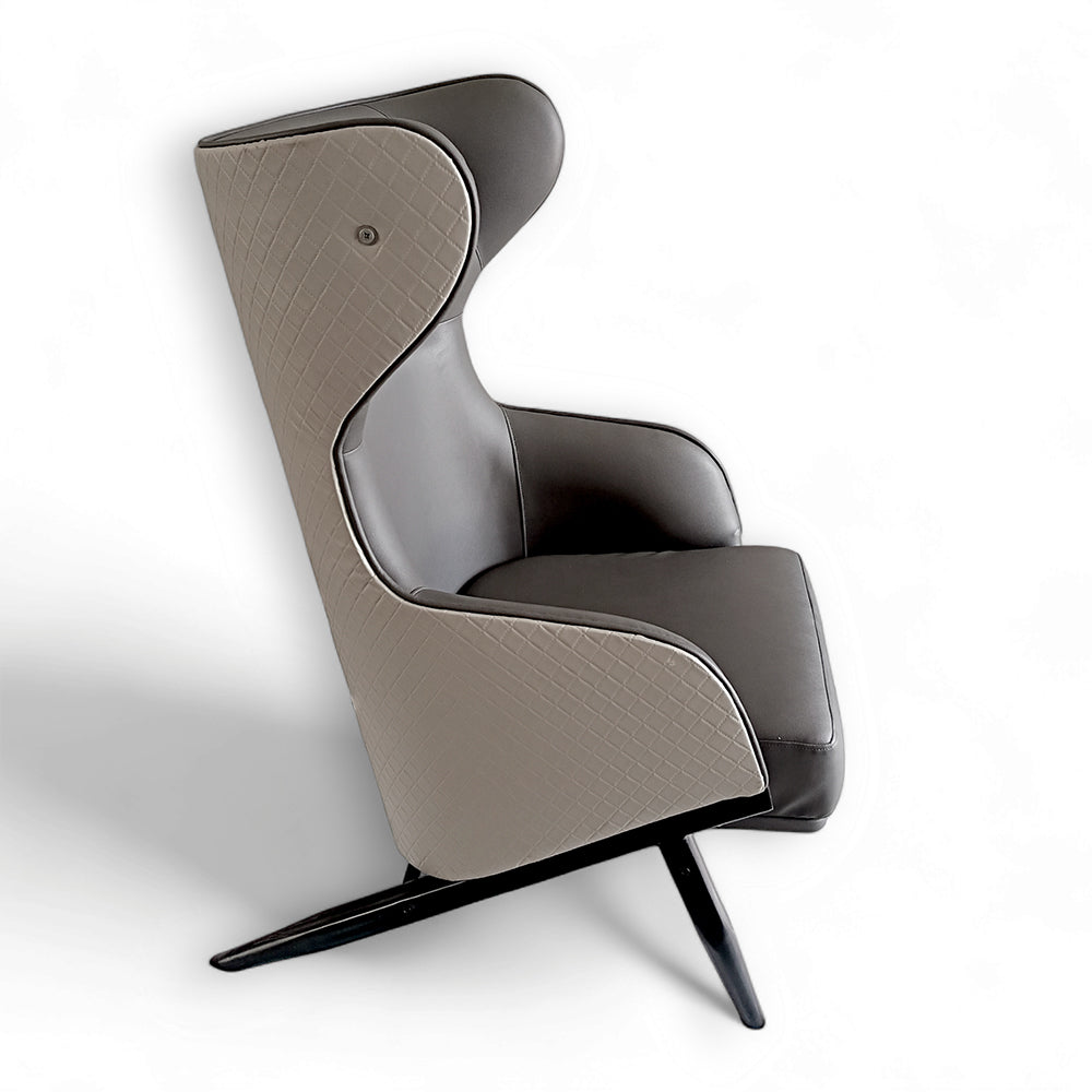 CurveLux- Modern Elegance Wing Chair