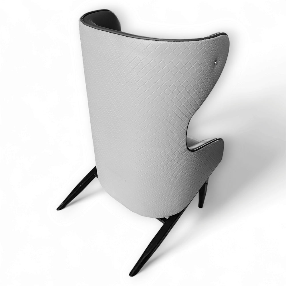 CurveLux- Modern Elegance Wing Chair