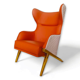 CurveLux- Modern Elegance Wing Chair