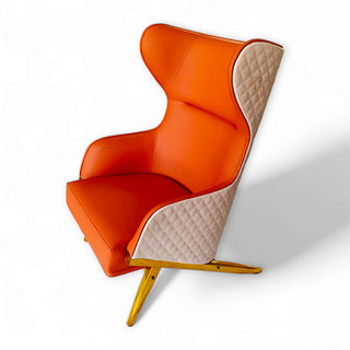 CurveLux- Modern Elegance Wing Chair