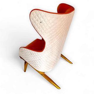 CurveLux- Modern Elegance Wing Chair